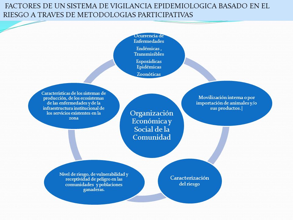 FACTORES DE UN SISTEMA DE VIGILANCIA EPIDEMIOLOGICA BASADO EN EL RIESGO A TRAVES DE METODOLOGIAS PARTICIPATIVAS