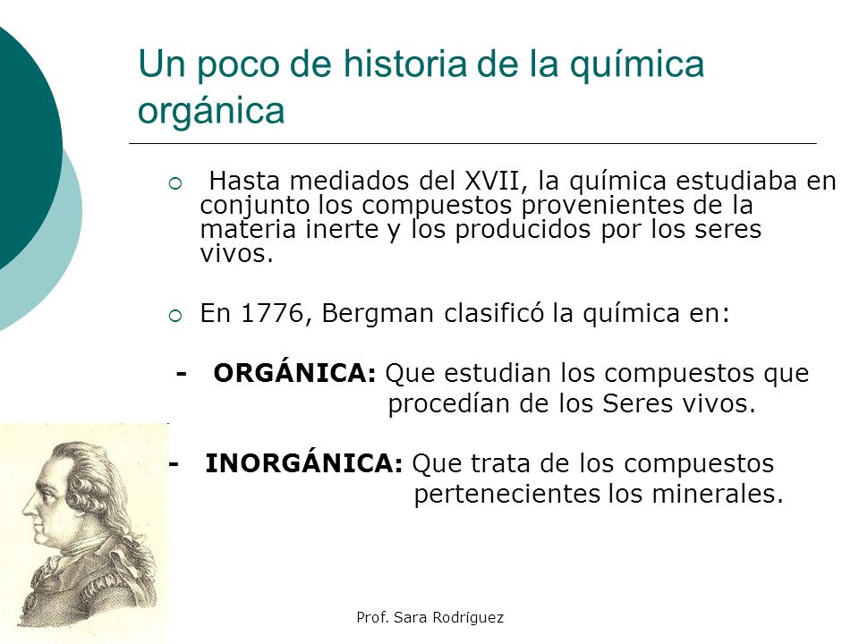 Un poco de historia de la química orgánica