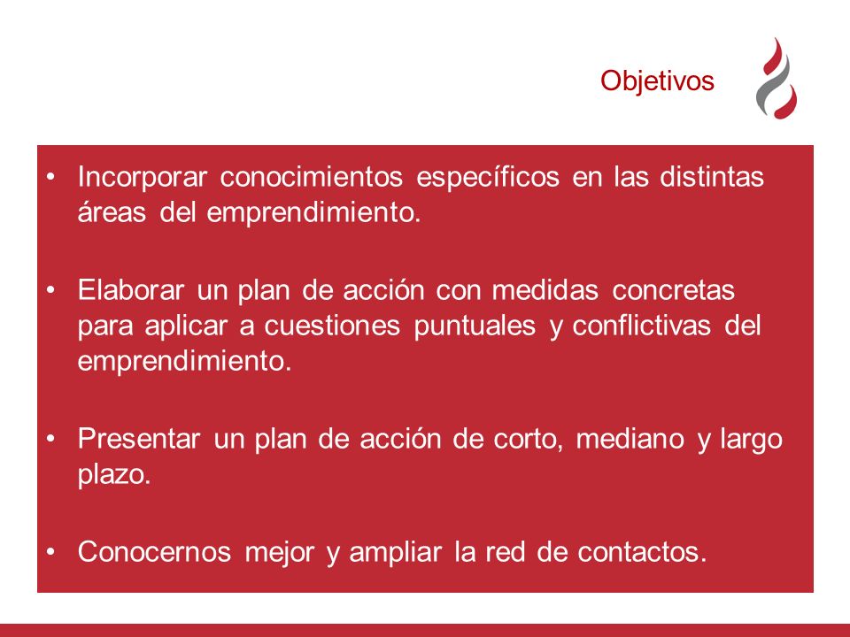 Presentar un plan de acción de corto, mediano y largo plazo.