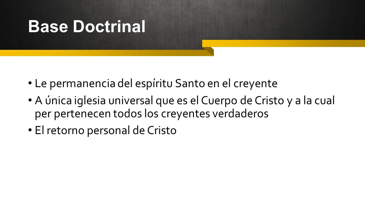Base Doctrinal Le permanencia del espíritu Santo en el creyente