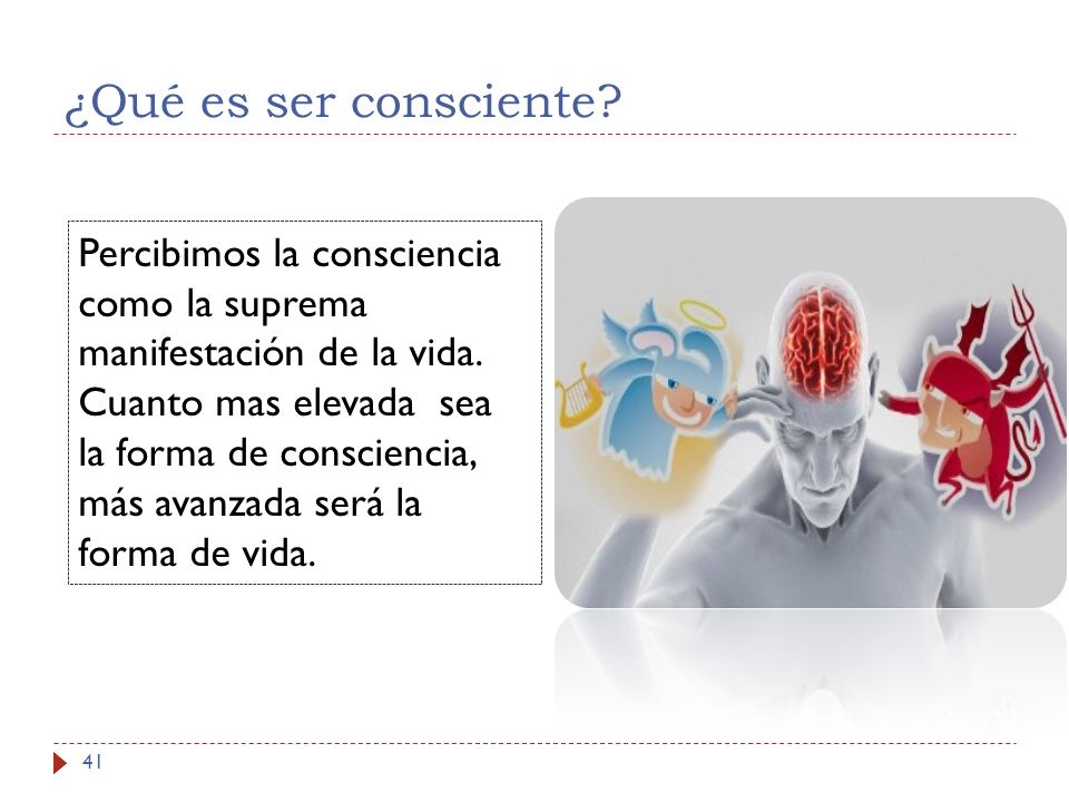 ¿Qué es ser consciente Percibimos la consciencia como la suprema manifestación de la vida.