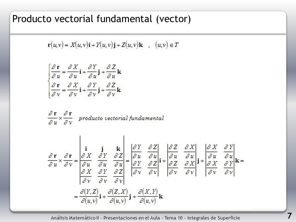 Producto vectorial fundamental (vector)