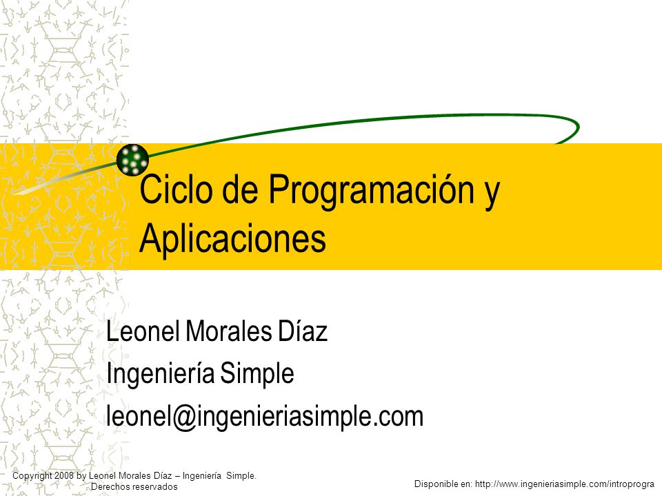 Ciclo de Programación y Aplicaciones
