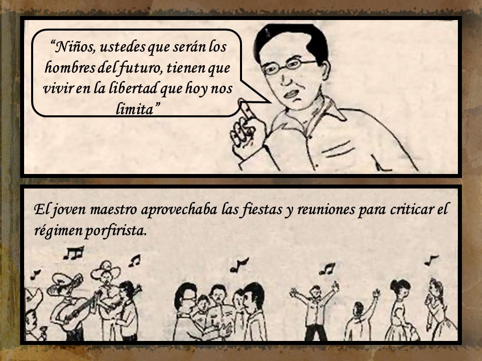 Niños, ustedes que serán los hombres del futuro, tienen que vivir en la libertad que hoy nos limita