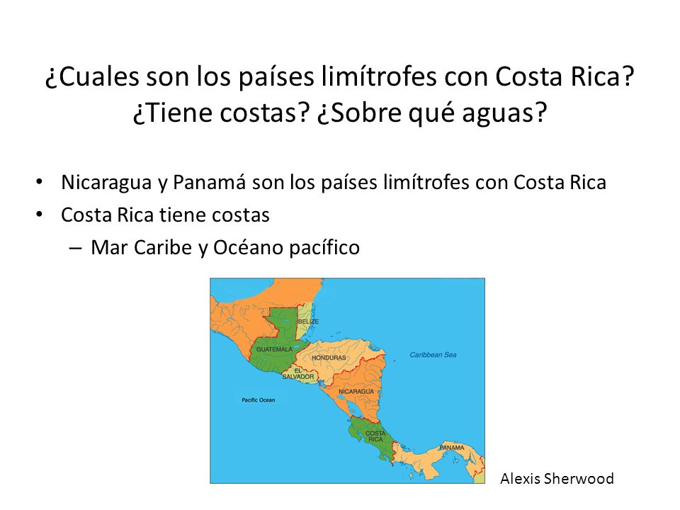 ¿Cuales son los países limítrofes con Costa Rica. ¿Tiene costas