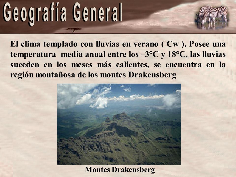 El clima templado con lluvias en verano ( Cw )