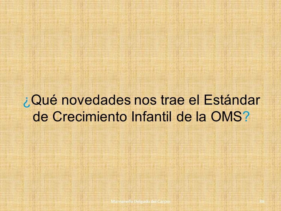 ¿Qué novedades nos trae el Estándar de Crecimiento Infantil de la OMS