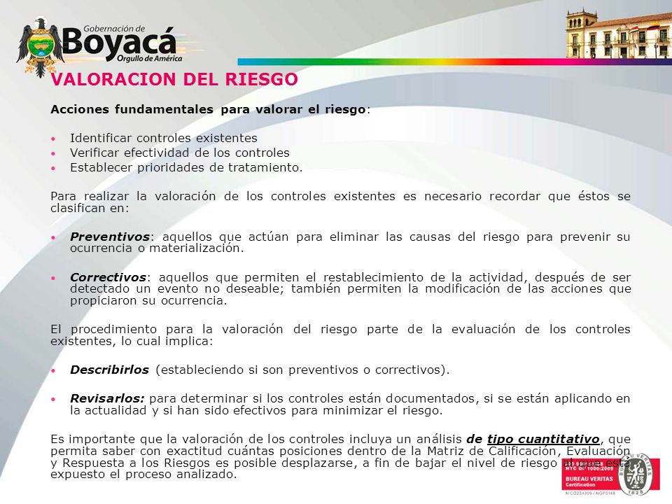VALORACION DEL RIESGO Acciones fundamentales para valorar el riesgo: