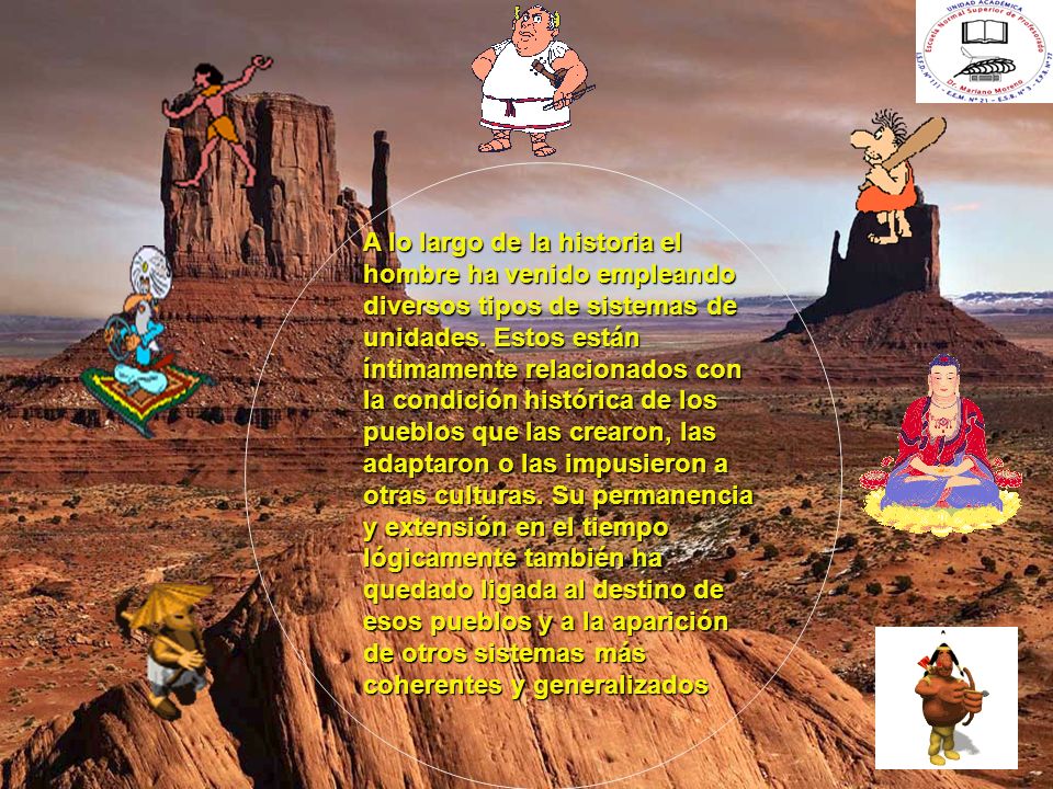 A lo largo de la historia el hombre ha venido empleando diversos tipos de sistemas de unidades.