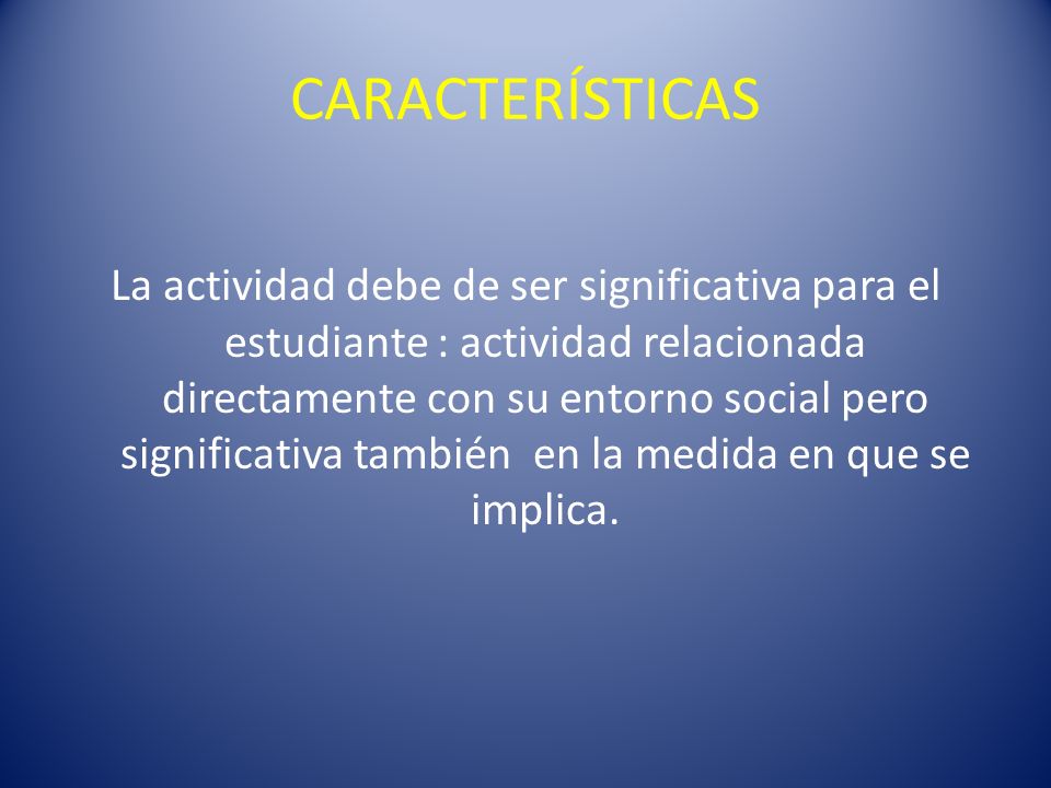 CARACTERÍSTICAS