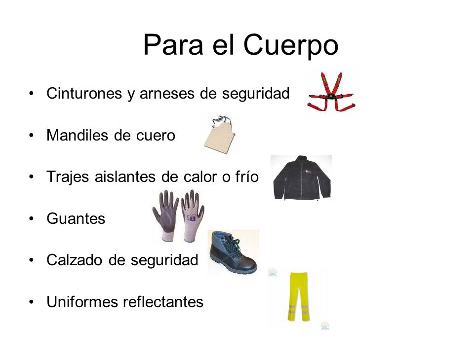 Para el Cuerpo Cinturones y arneses de seguridad Mandiles de cuero