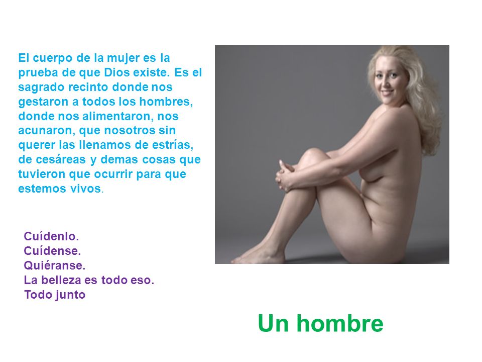 El cuerpo de la mujer es la prueba de que Dios existe