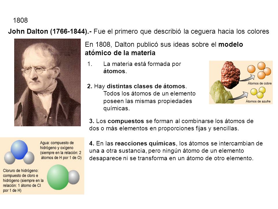 Fue el primero que describió la ceguera hacia los colores