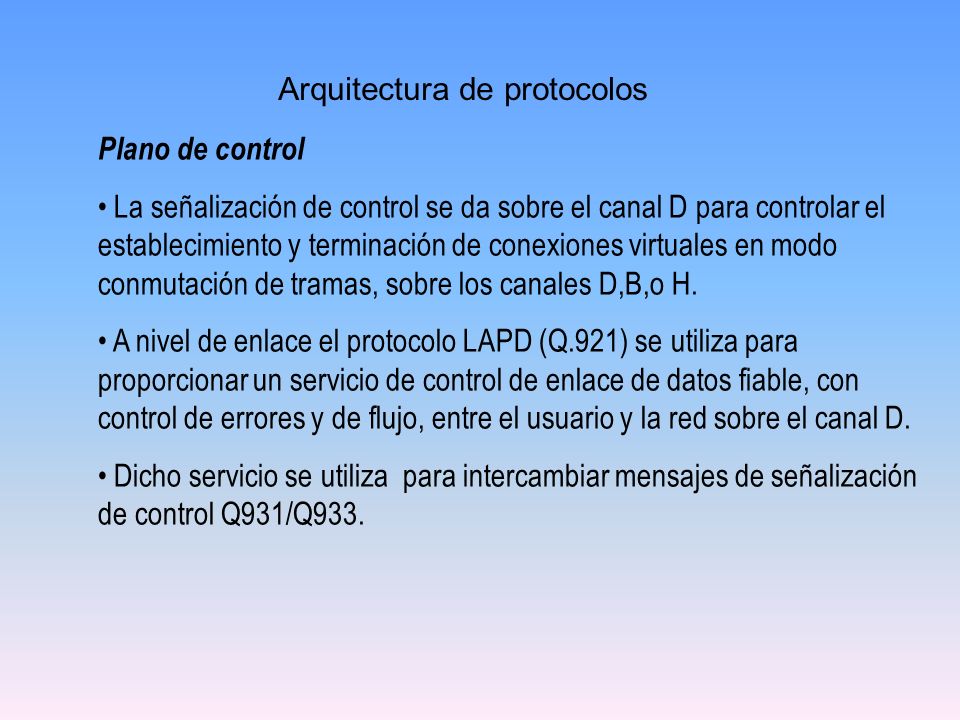 Arquitectura de protocolos