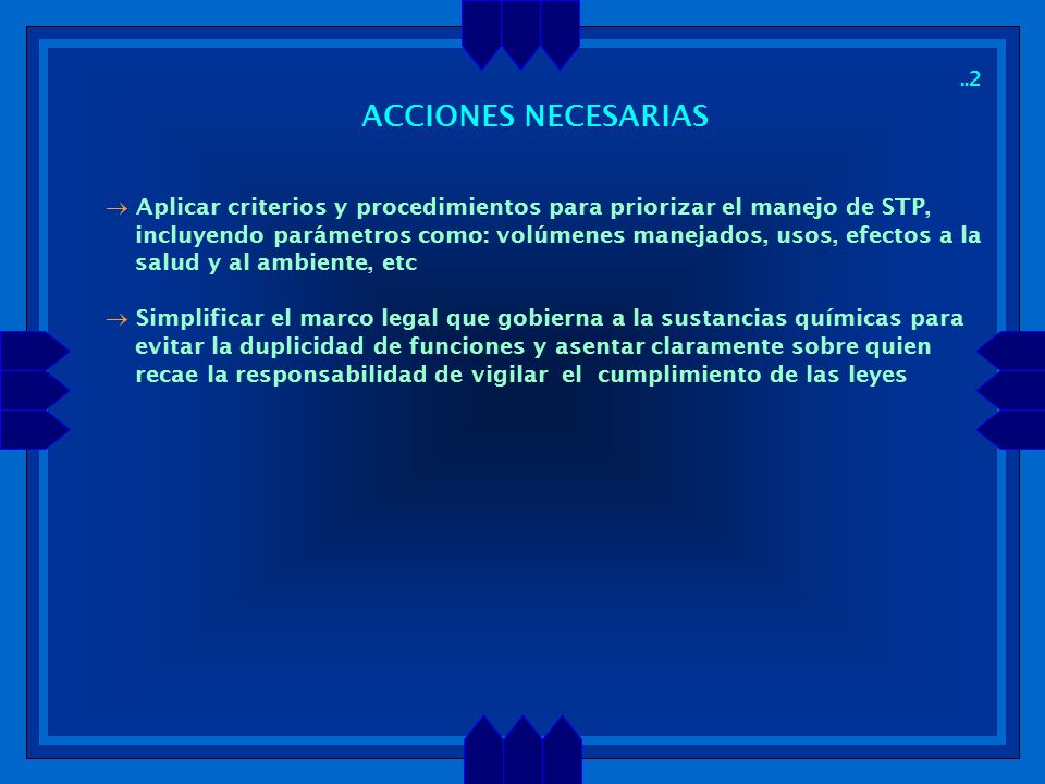 ..2 ACCIONES NECESARIAS. Aplicar criterios y procedimientos para priorizar el manejo de STP,