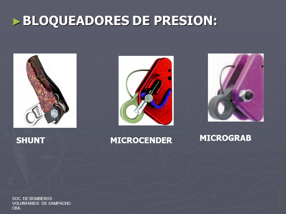 BLOQUEADORES DE PRESION:
