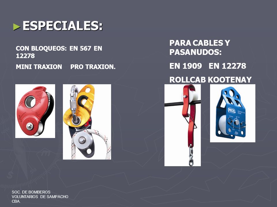 ESPECIALES: PARA CABLES Y PASANUDOS: EN 1909 EN ROLLCAB KOOTENAY