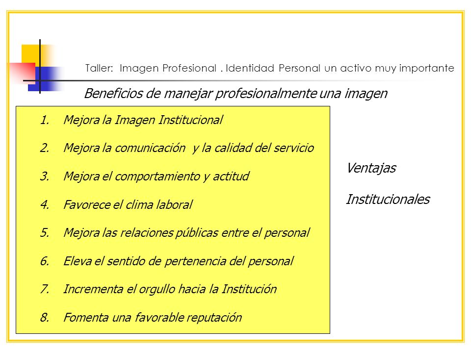 Beneficios de manejar profesionalmente una imagen