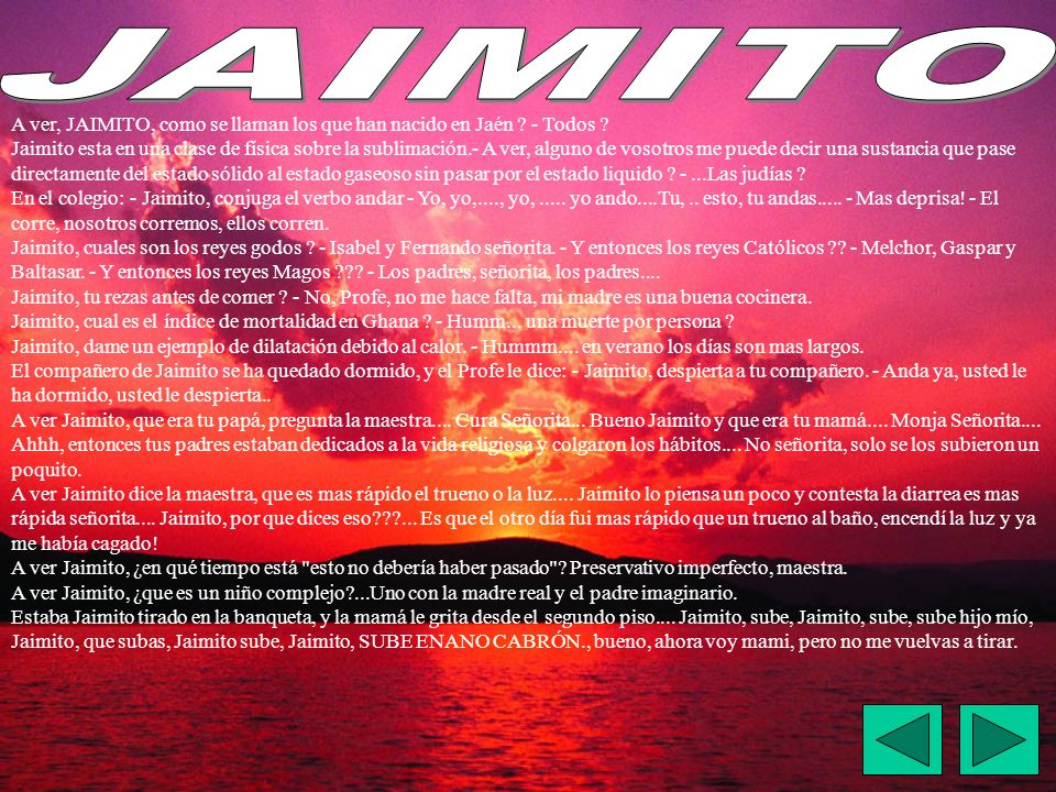 JAIMITO A ver, JAIMITO, como se llaman los que han nacido en Jaén - Todos