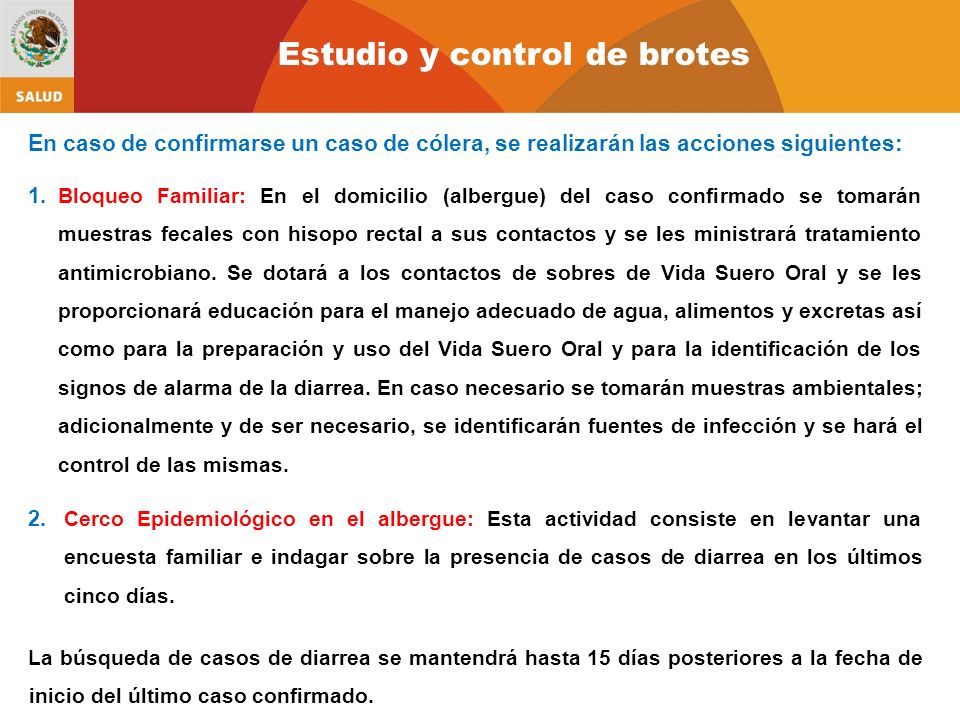 Estudio y control de brotes