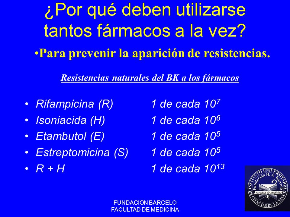 ¿Por qué deben utilizarse tantos fármacos a la vez