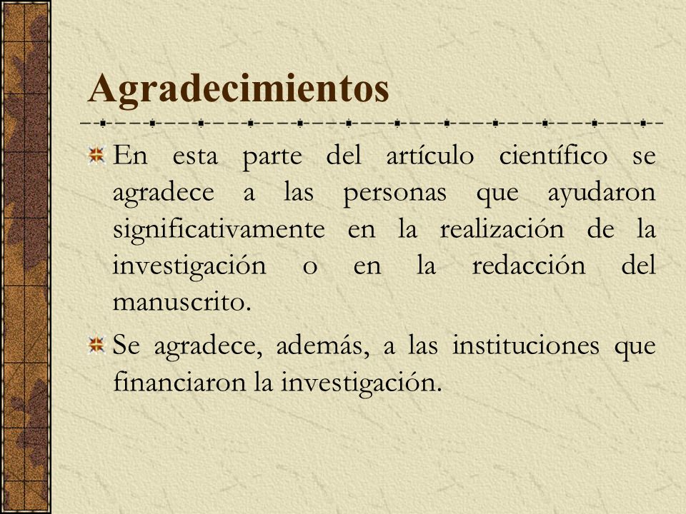 Agradecimientos