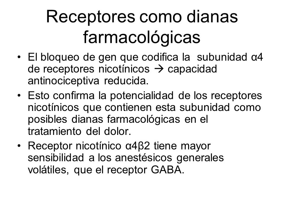 Receptores como dianas farmacológicas