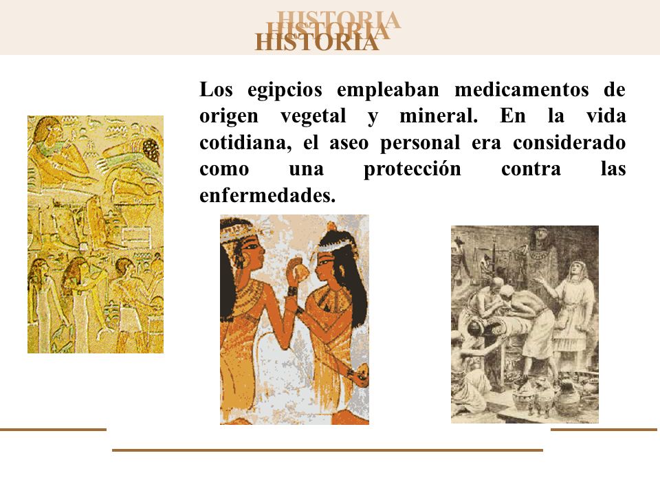 Los egipcios empleaban medicamentos de origen vegetal y mineral