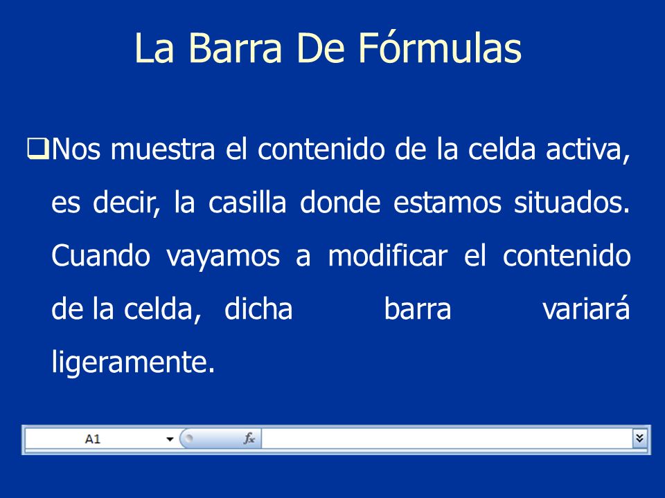 La Barra De Fórmulas