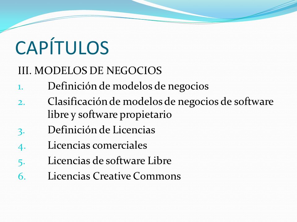 CAPÍTULOS III. MODELOS DE NEGOCIOS Definición de modelos de negocios