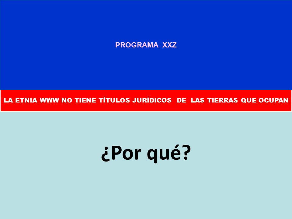 PROGRAMA XXZ Bajos ingresos que impiden el consumo. Hábitos inadecuados de consumo alimenticio. Baja disponibilidad de alimentos.