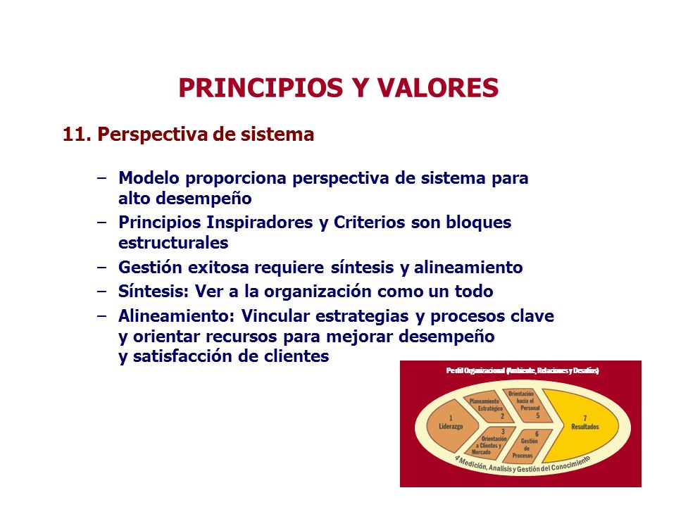PRINCIPIOS Y VALORES 4 Medición, Analisis y Gestión del Conocimiento