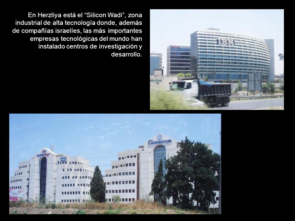 En Herzliya está el Silicon Wadi , zona industrial de alta tecnología donde, además de compañías israelíes, las más importantes empresas tecnológicas del mundo han instalado centros de investigación y desarrollo.