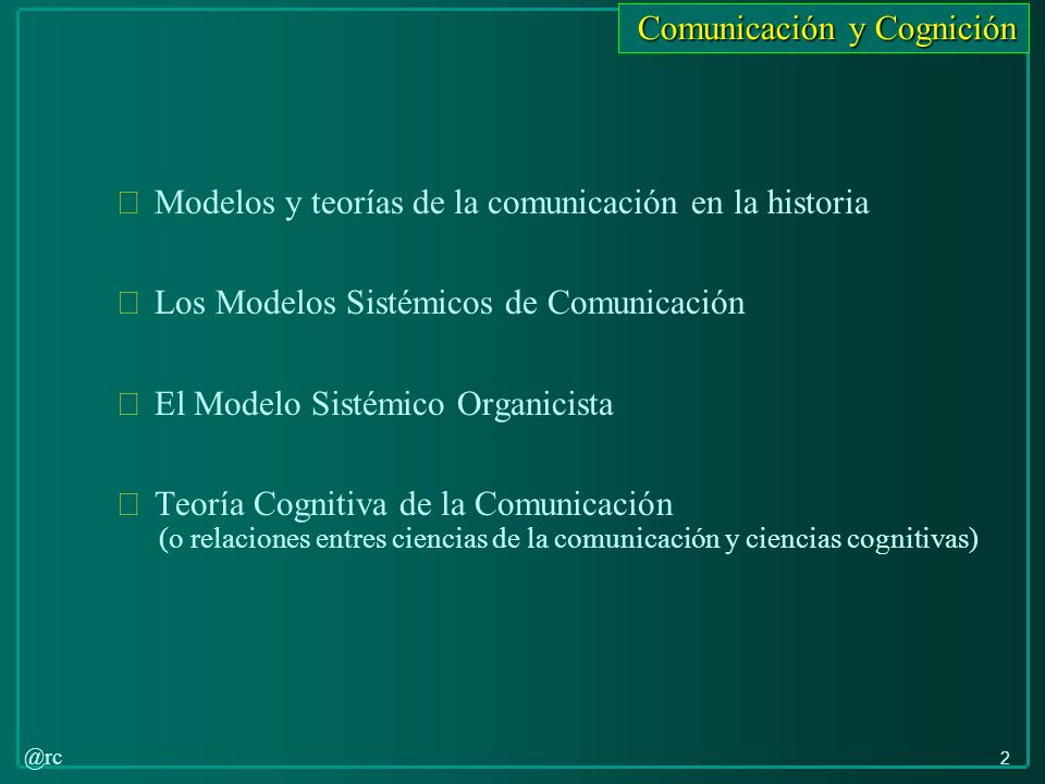 Modelos y teorías de la comunicación en la historia