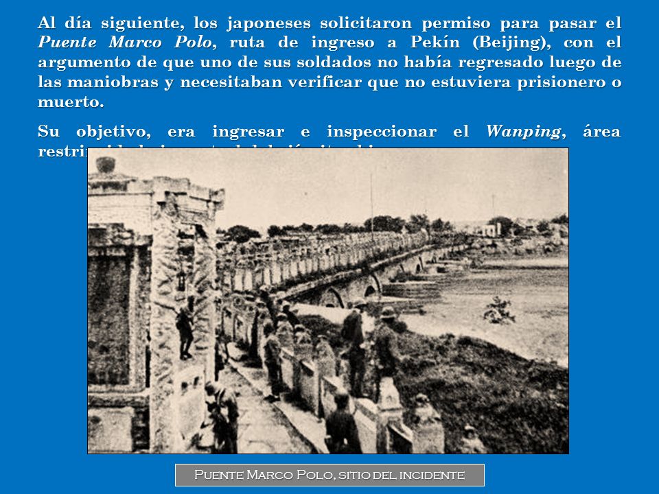 Puente Marco Polo, sitio del incidente