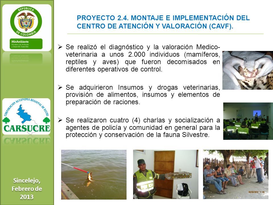 Sincelejo, Febrero de PROYECTO 2.4. MONTAJE E IMPLEMENTACIÓN DEL CENTRO DE ATENCIÓN Y VALORACIÓN (CAVF).