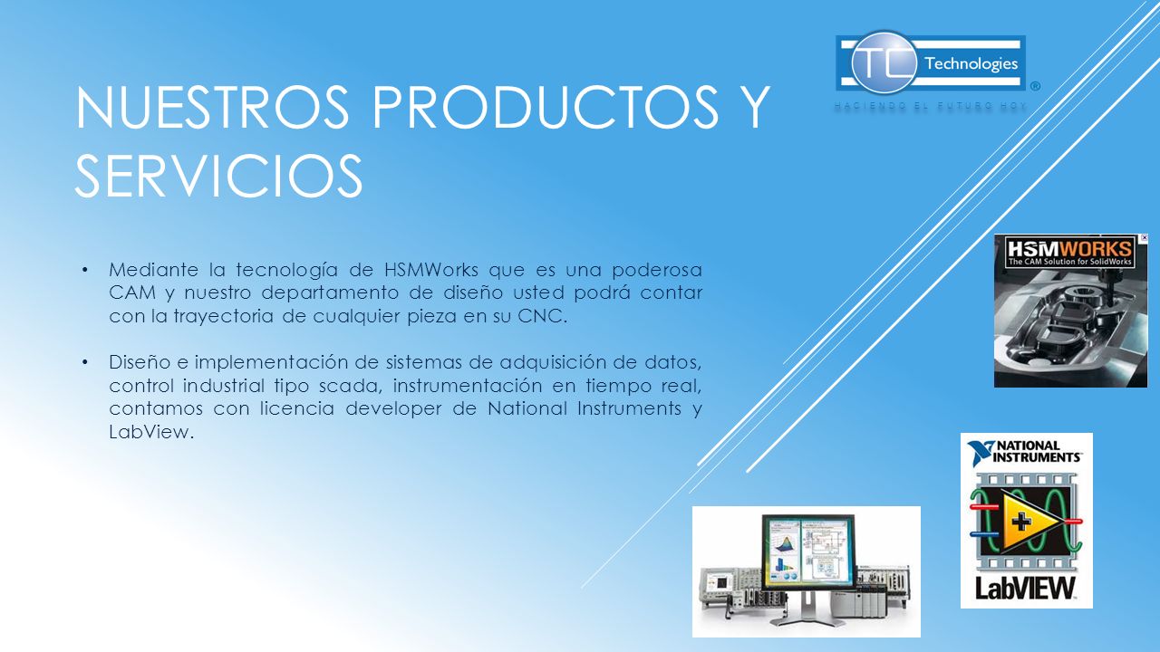 Nuestros productos y servicios