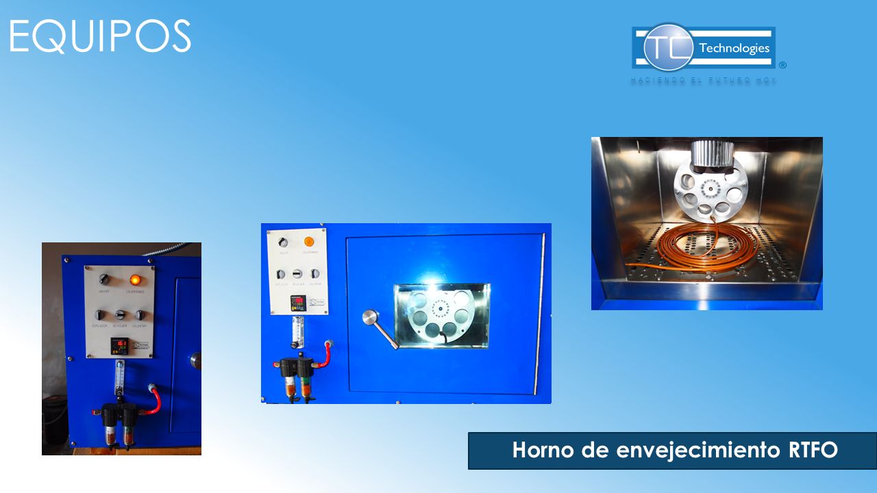 equipos HACIENDO EL FUTURO HOY Horno de envejecimiento RTFO