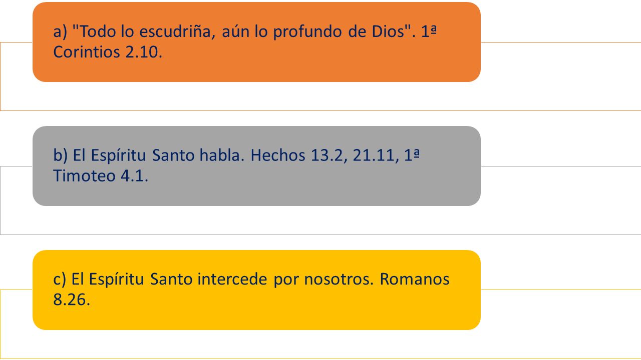 a) Todo lo escudriña, aún lo profundo de Dios . 1ª Corintios 2.10.