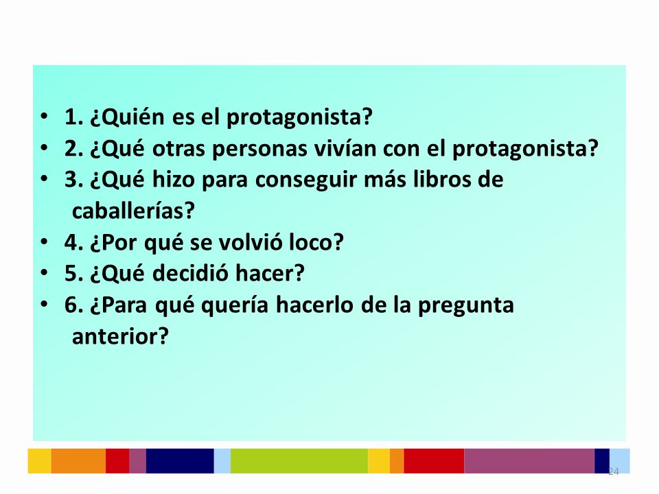 1. ¿Quién es el protagonista