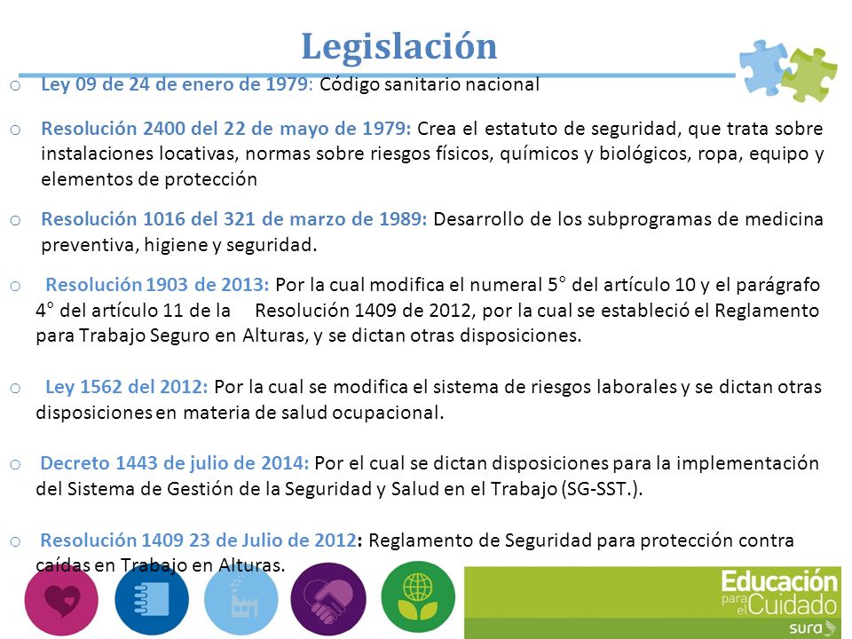 Legislación Ley 09 de 24 de enero de 1979: Código sanitario nacional