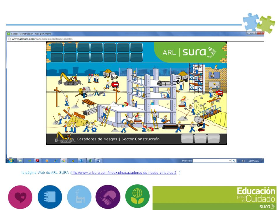 la página Web de ARL SURA (  arlsura. com/index