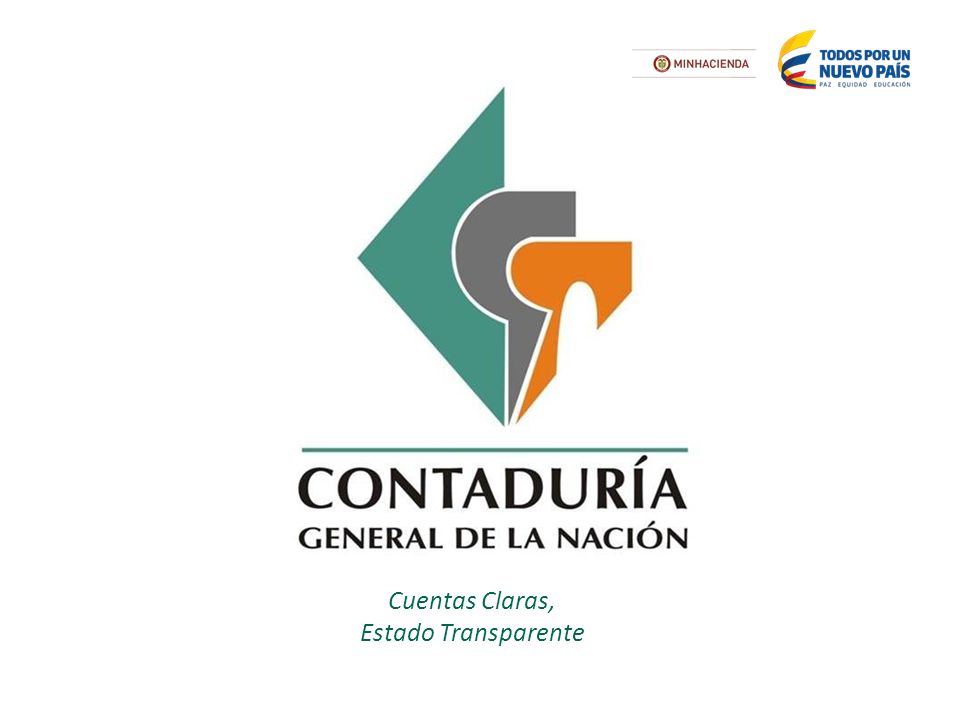 Esta plantilla se debe usar como archivo de inicio para presentaciones externas de la Contaduría General de la nación.