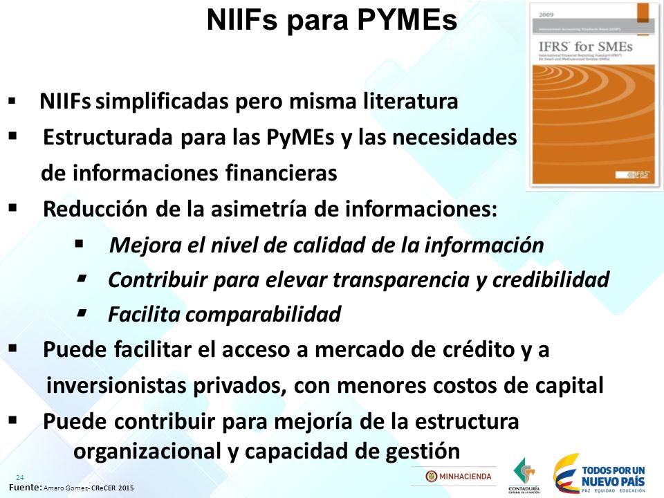 NIIFs para PYMEs  Estructurada para las PyMEs y las necesidades