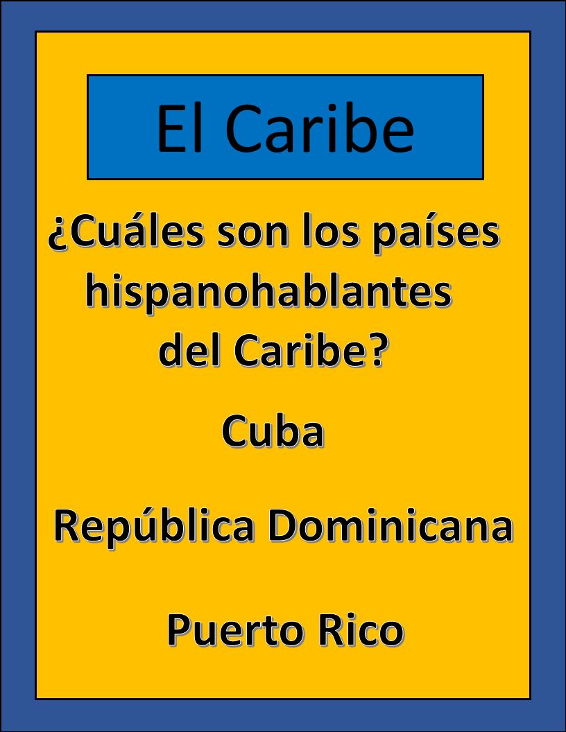 El Caribe ¿Cuáles son los países hispanohablantes del Caribe Cuba