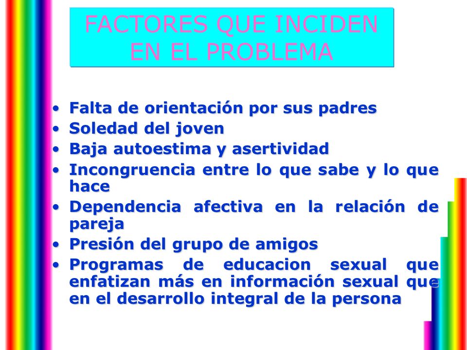 FACTORES QUE INCIDEN EN EL PROBLEMA