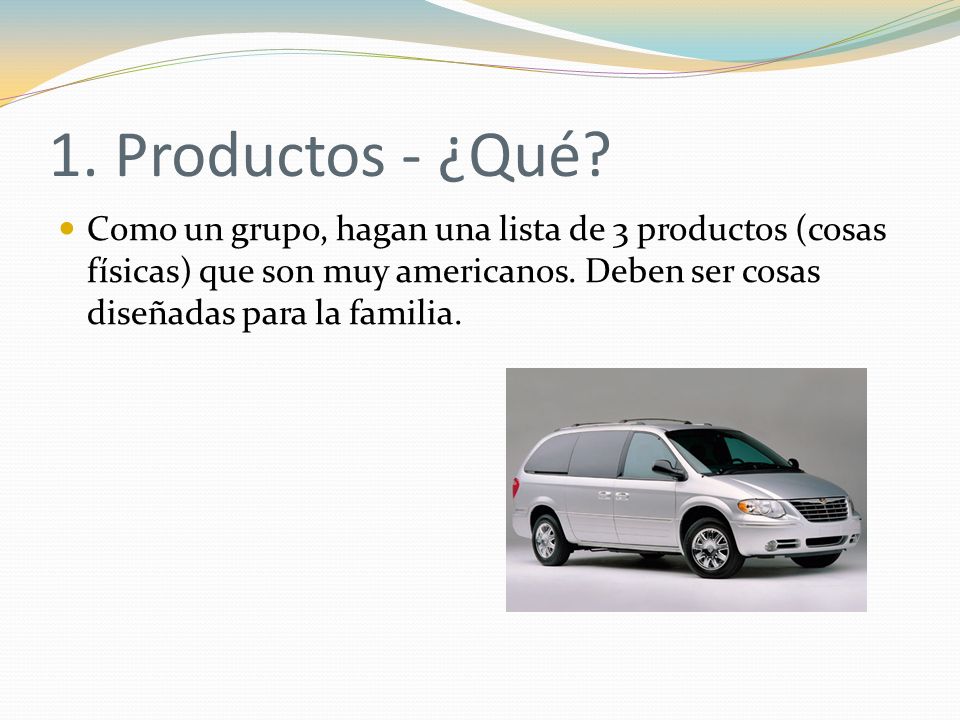 1. Productos - ¿Qué.