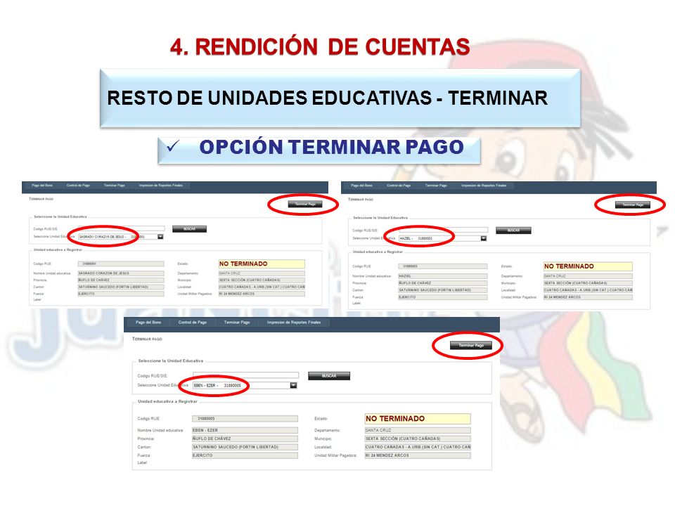 4. RENDICIÓN DE CUENTAS RESTO DE UNIDADES EDUCATIVAS - TERMINAR