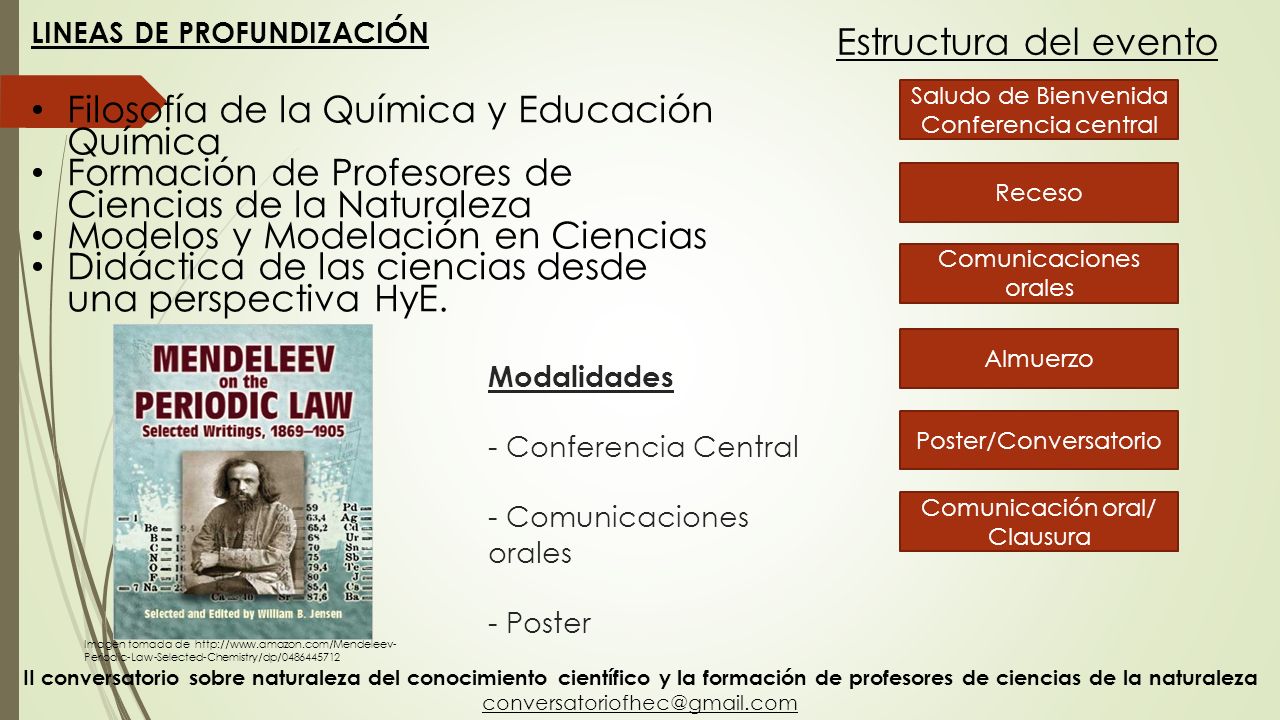 Modalidades - Conferencia Central - Comunicaciones orales - Poster