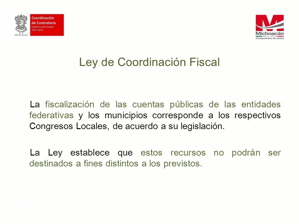 Ley de Coordinación Fiscal